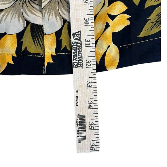 VTG Pacific & Co Hawaiian Shirt Men’s L Yellow Floral Palm Aloha Camp Collar Y2K - Picture 12 of 12